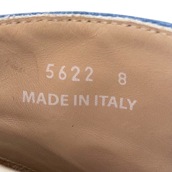 Chukka Boots Blue Suede Italian Leather Gumshoe Sole - Picture 6 of 11